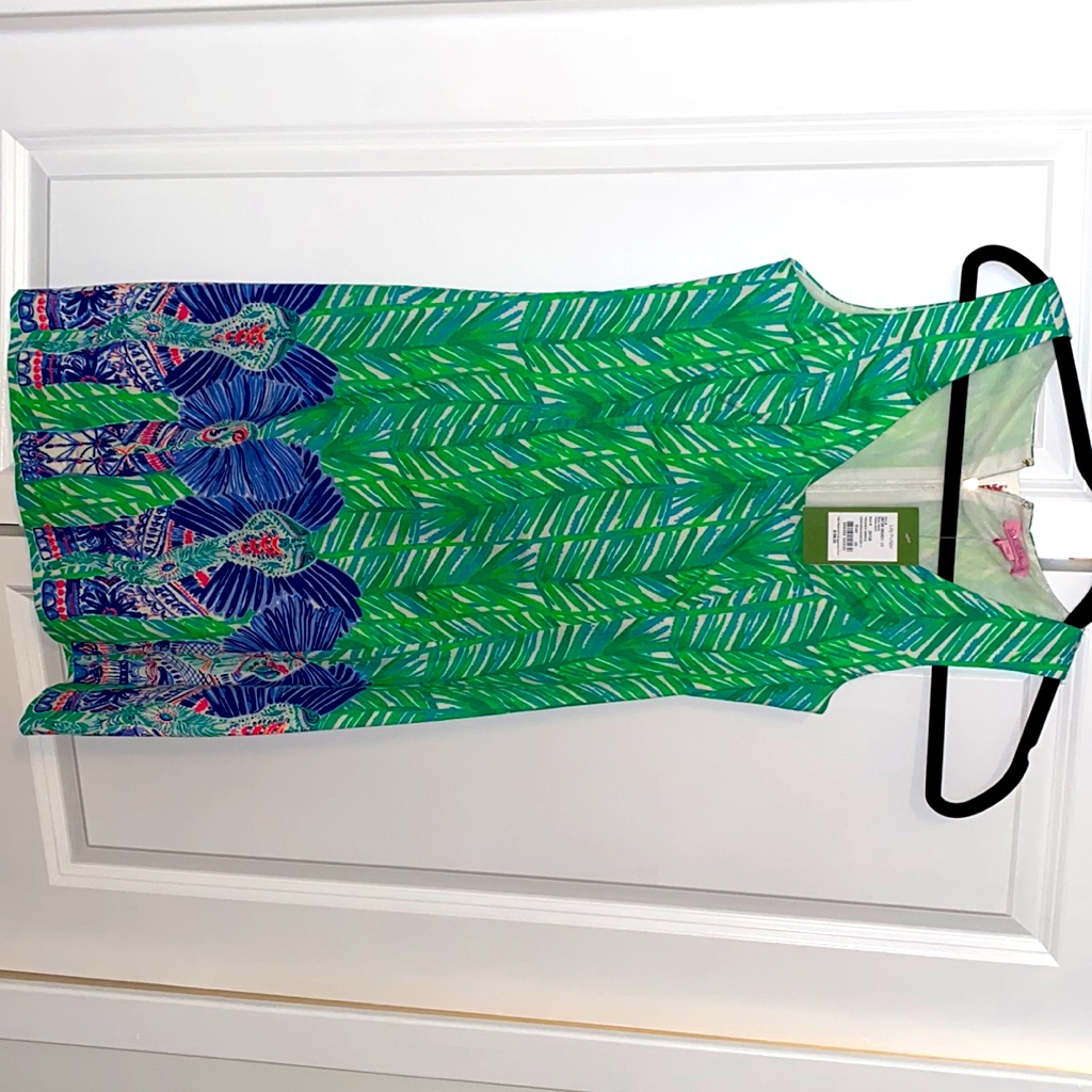 Lilly Pulitzer Toucan Green Shift Dress Size 00